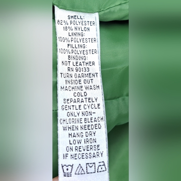 NWT Vintage 90s Joan Rivers Women's Quilted Jacket Coat Green Size XL - Picture 15 of 16